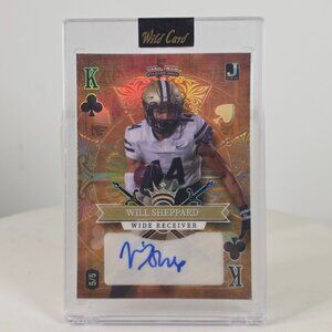 Will Sheppard Autographed Wild Card Football Trading Card